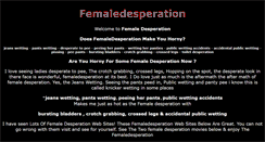 Desktop Screenshot of femaledesperation.info